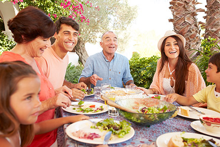 Florida Native Grill Cleaning | Family Having Dinner Together