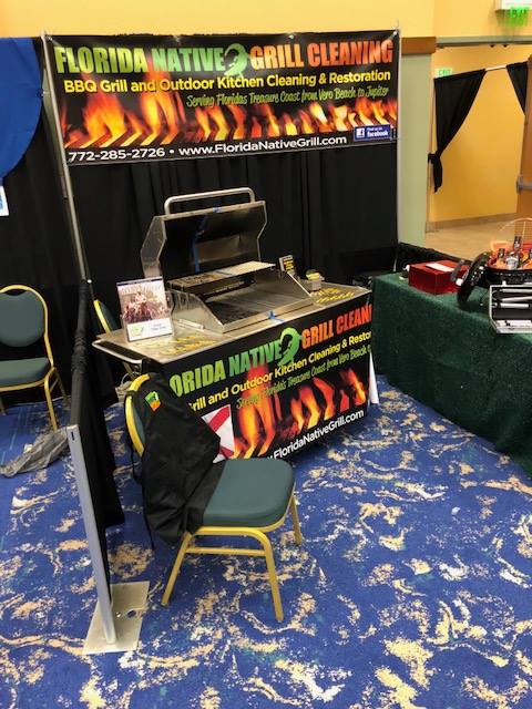 Florida Native Grill Cleaning's Home Show Booth