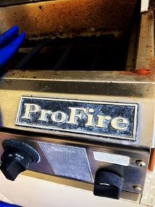 ProFire Grill Before Cleaning