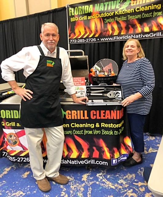 Mike Johnson, Florida Native Grill owner, and Judy Martin of Jensen Beach.